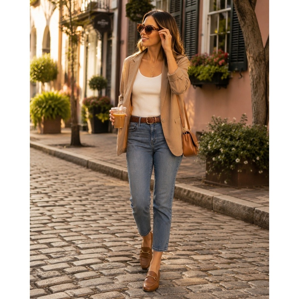 DL1961 Florence Instasculpt Cropped Jeans Arcadia Blue Skinny Denim Size 30